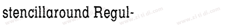 stencillaround Regul字体转换